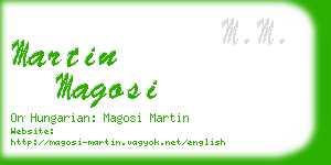 martin magosi business card